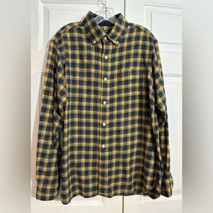 Daniel Cremieux Classics Yellow, Green Blue Plaid Long Sleeve Shirt